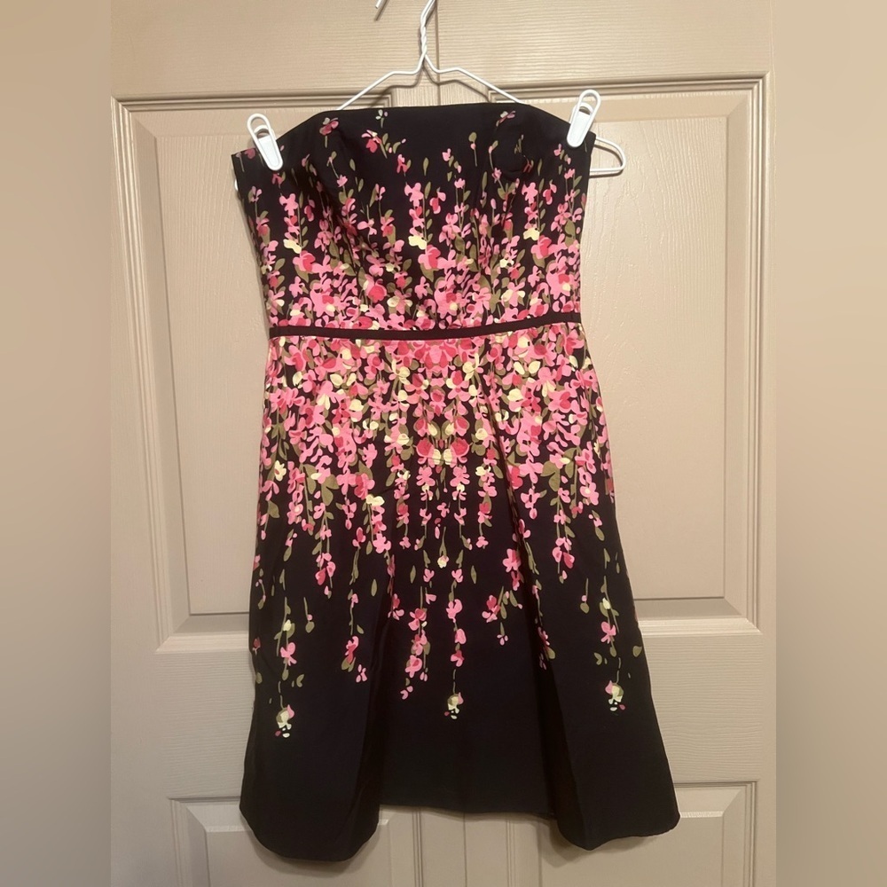 LOFT Black Strapless Dress